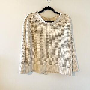 Elegant Beige Knit Sweater